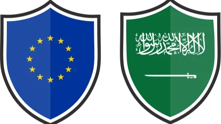 شعارا الامتثال لـ GDPR ونظام حماية البيانات الشخصية السعودي